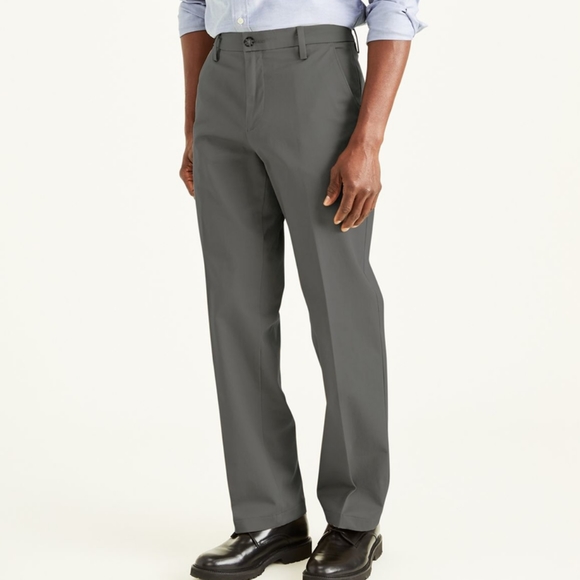 Dockers Other - Dockers Men's Gray Workday Khakis Classic Fit Pleated Dress Pants Size 38X29 EUC